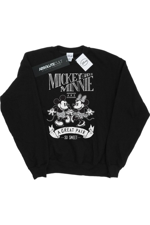 Disney Great Pair női kapucnis pulóver, Fekete