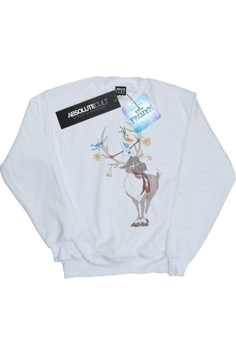 Дамски суитшърт Disney Frozen, Бял