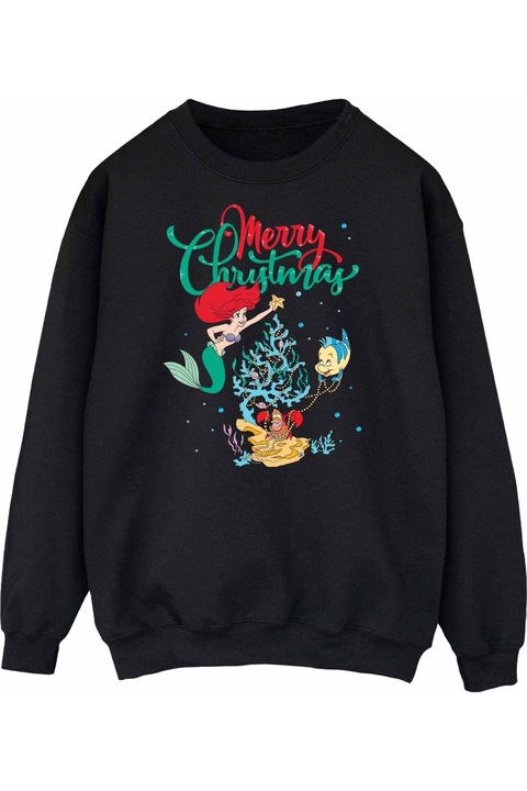 Disney Merry Christmas kapucnis női, fekete M INTL