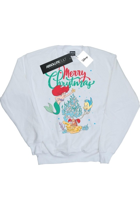 Дамски суичър Disney Merry Christmas, Бял
