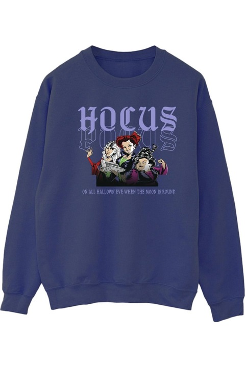 Disney Hocus Pocus Hallows Eve női kapucnis pulóver, sötétkék, Tengerészkék