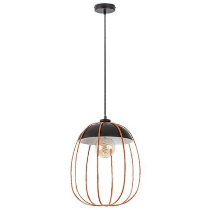 Lustra Svens 72034 Negru Mat / Portocaliu