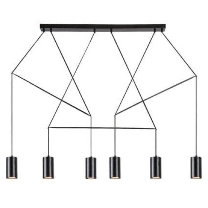 Lustra Aslaug 72018 Negru Mat