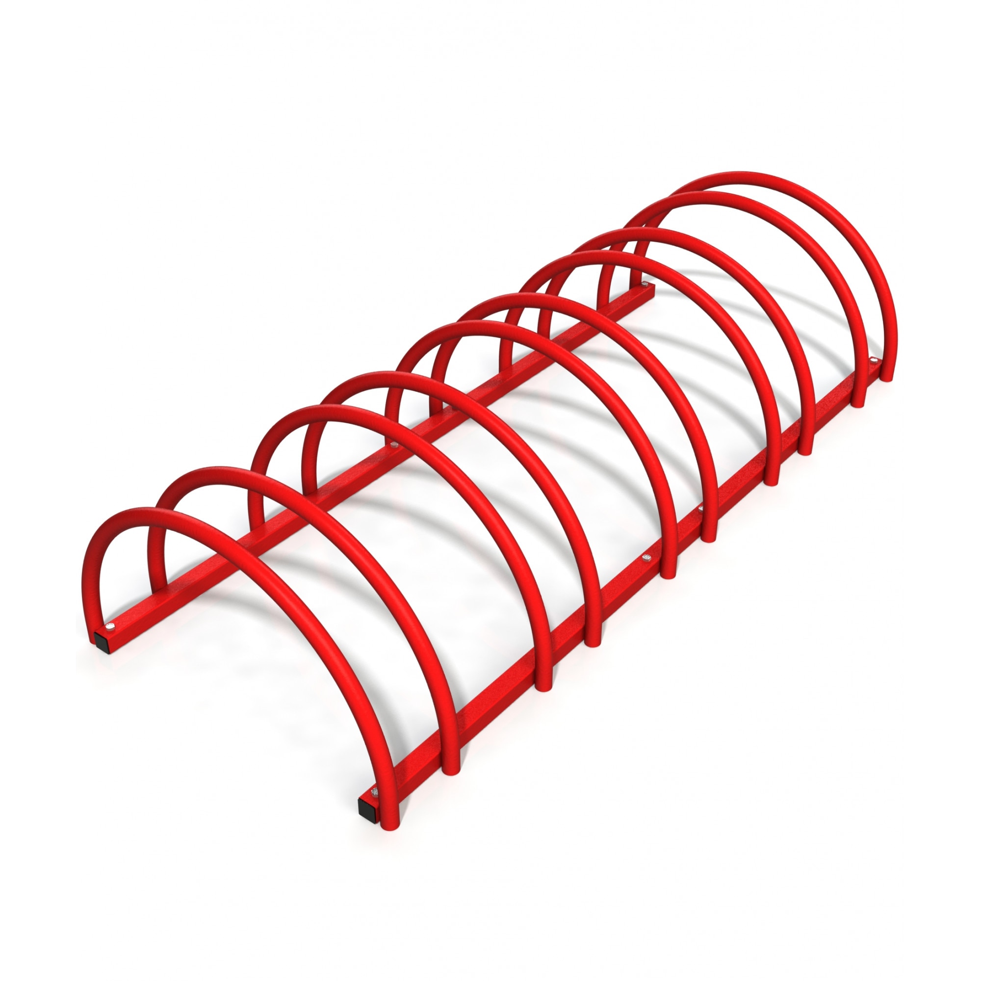 Suport stradal bicicleta cu 9 sloturi -model 0022-9 Rosu