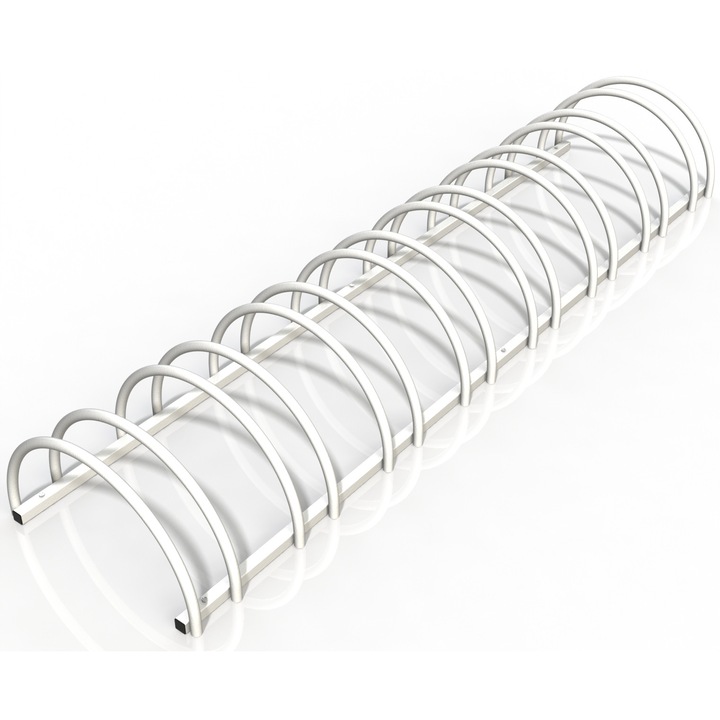 Уличен велосипеден багажник с 8 гнезда - модел 0022-8 Бял