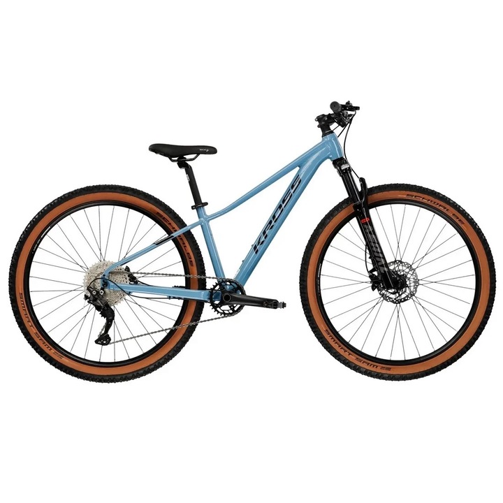 Bicicleta MTB Hardtail KROSS LEVEL JR 6.0 Blue - Black - Glossy OS (14") 27 "5"