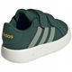 Pantofi sport pentru copii, adidas, GRAND COURT, Casual, Textil, cu Velcro, 23, 5 EU, Verde