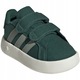 Pantofi sport pentru copii, adidas, GRAND COURT, Casual, Textil, cu Velcro, 23, 5 EU, Verde