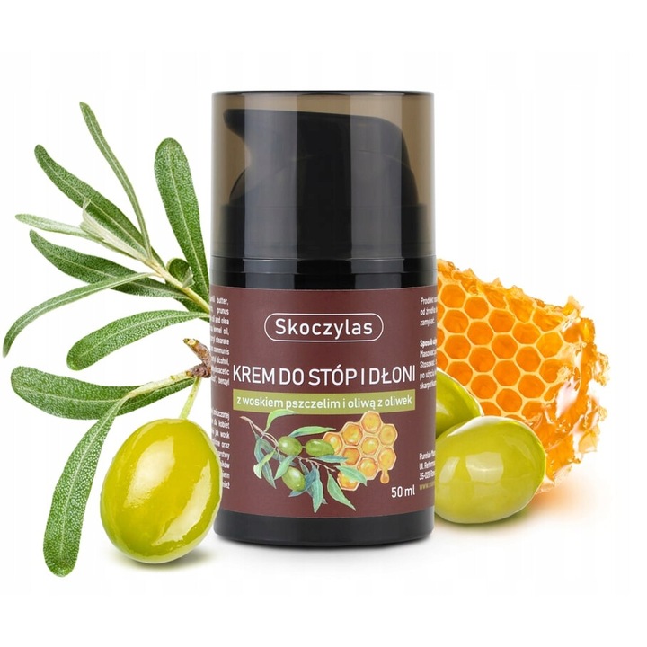 Крем за крака и ръце с пчелен восък и зехтин, SKOCZYLAS
