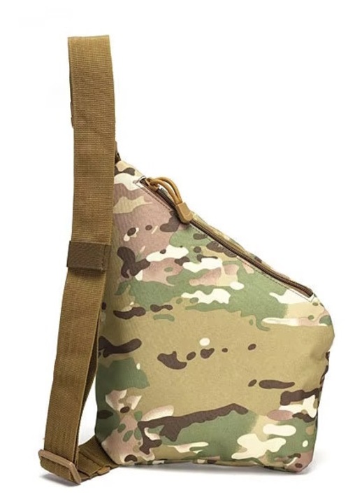 Geanta crossbody Charmorah, Oxford 600D, 30x22x5cm, geanta de mana, geanta calatorie, stil militar, Kaki