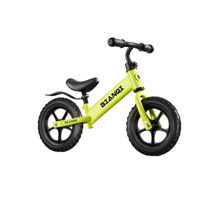 Детско колело за балансиране 12", Wacorresi, регулируемо 12"-15", неплъзгащи се EVA колела, жълто