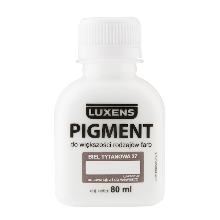 Pigment universal alb titan super concentrat 80 ml interior exterior pentru lacuri vopsele tencuieli