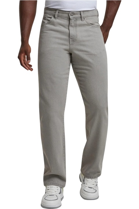 Urban Classics férfi farmernadrág, könnyebb, piszkos mosás, Világosszürke