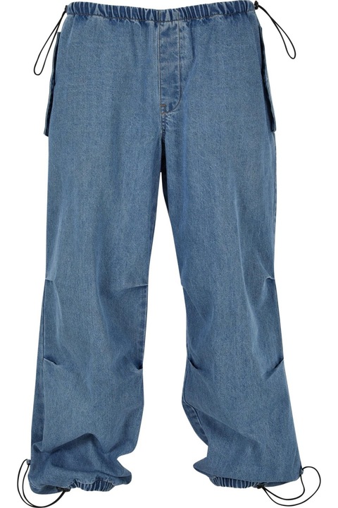 Urban Classics férfi farmernadrág, mosott világoskék, Melange indigókék