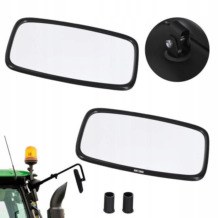 Set 2 oglinzi exterioare universale, Kotarbau, PVC, Negru