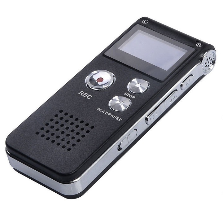 Цифров диктофон EUJAM 16GB, ясен запис на глас, MP3 функция, преносим