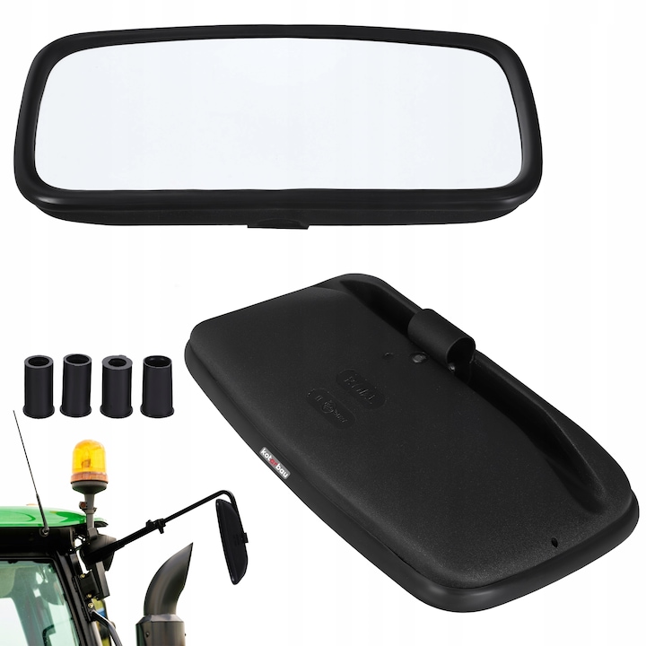 Oglinda exterioara Kotarbau universala pentru tractor, 36,5x19cm, din PVC, usoara, rezistenta la intemperii