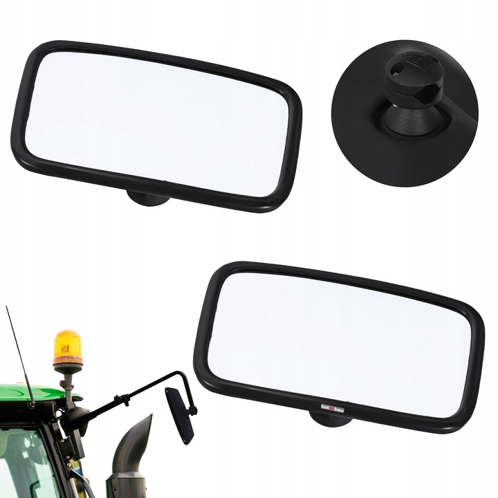 Set 2 Oglinzi Exterioare Universale Kotarbau 25x16,5cm, PVC, Montaj Stanga/Dreapta