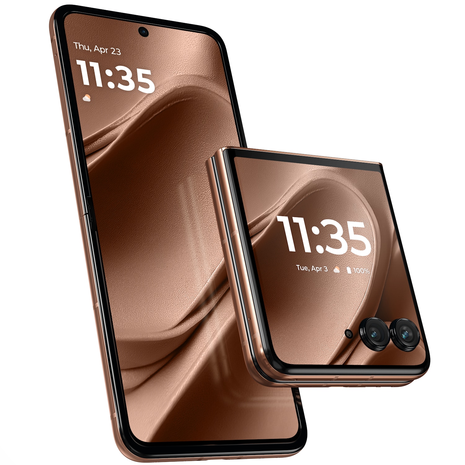 RESIGILAT: Telefon mobil Motorola razr 50 Ultra, Dual SIM, 512GB, 12GB RAM, 5G, Mocha Mousse