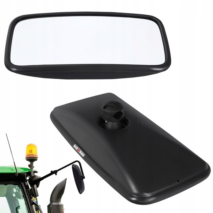 Oglinda exterioara pentru tractor Kotarbau, PVC, universala, negru, 37.7 x 18.9 cm
