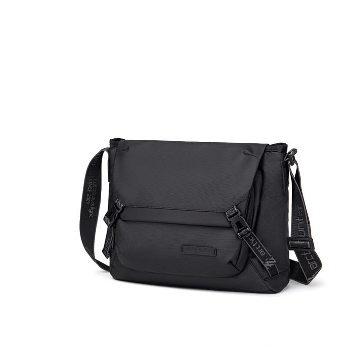 Arctic Hunter crossbody táska, fekete, 32,5x22,5x13cm, 9,5L, unisex