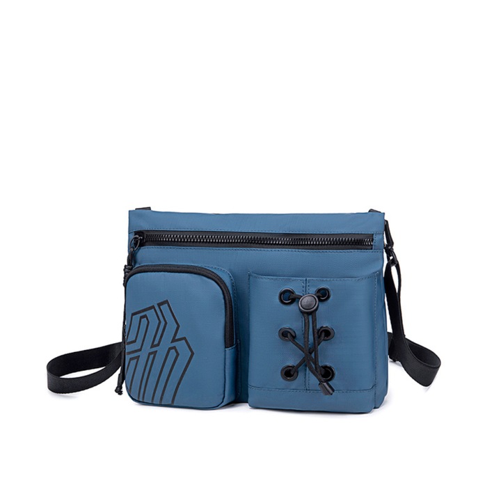 Messenger táska, Arctic Hunter, poliészter, 31 x 23 x 4 cm, kék