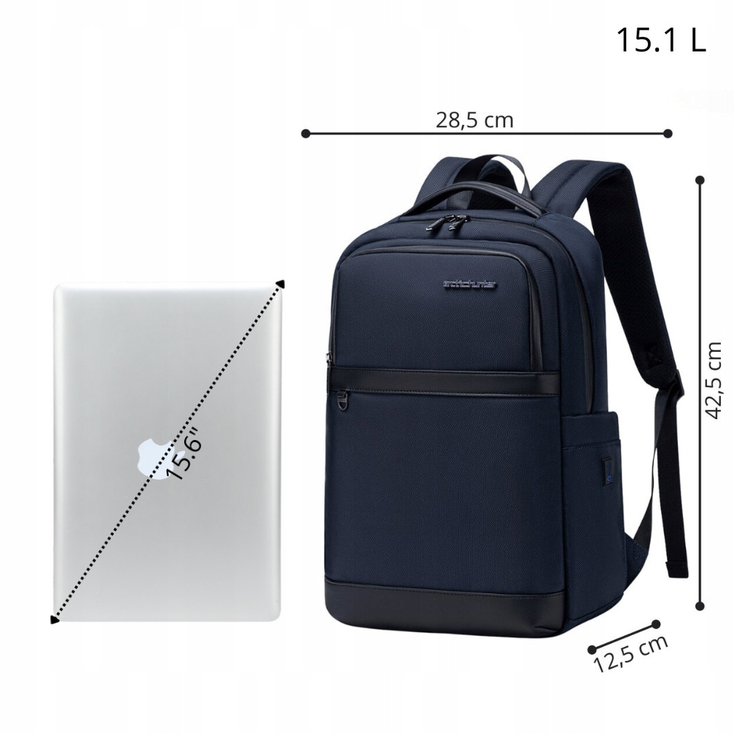 Rucsac de afaceri pentru barbati pentru laptop 15.6" Arctic Hunter B00670 albastru