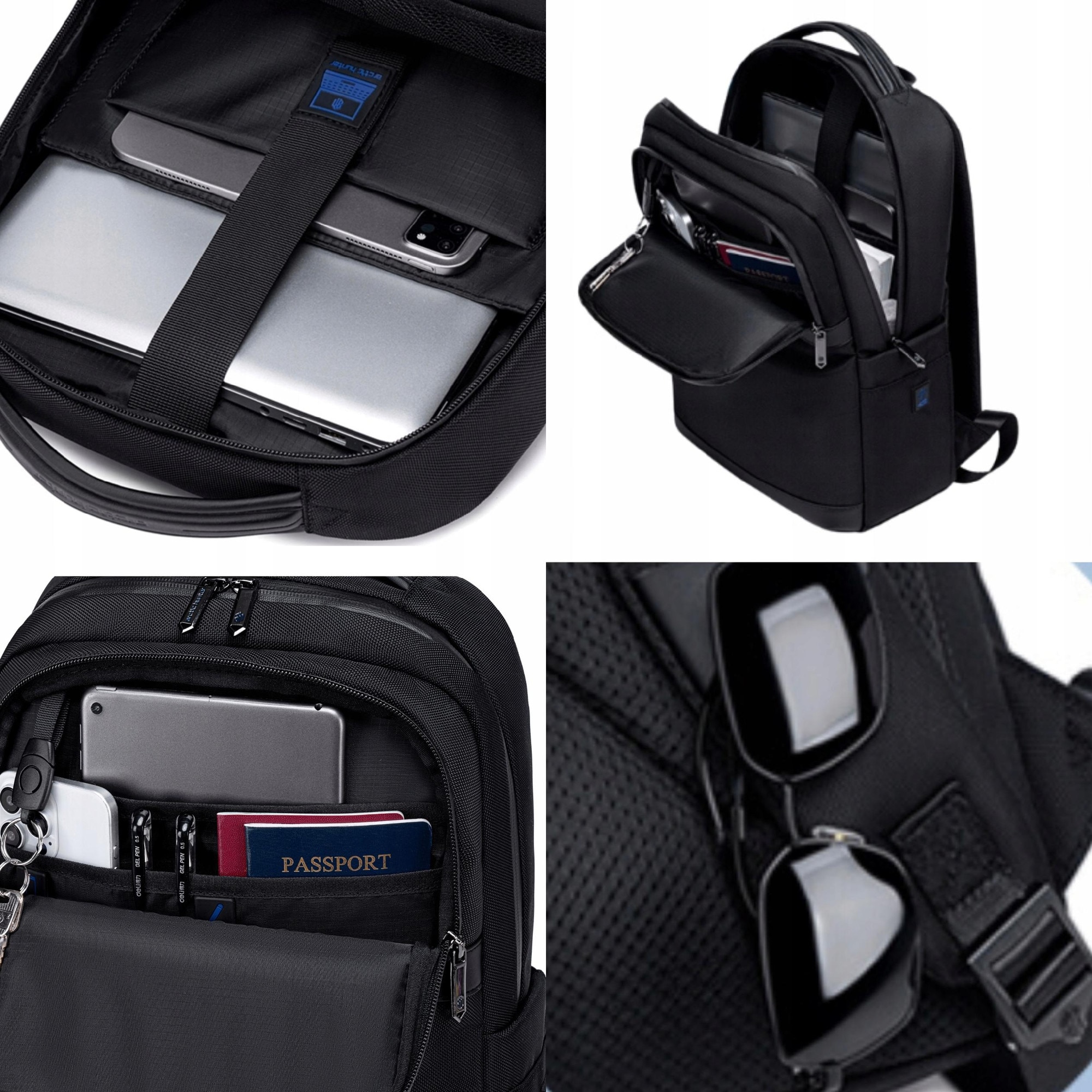 Rucsac de afaceri cu compartiment pentru laptop de 15.6" Arctic Hunter B00670 negru