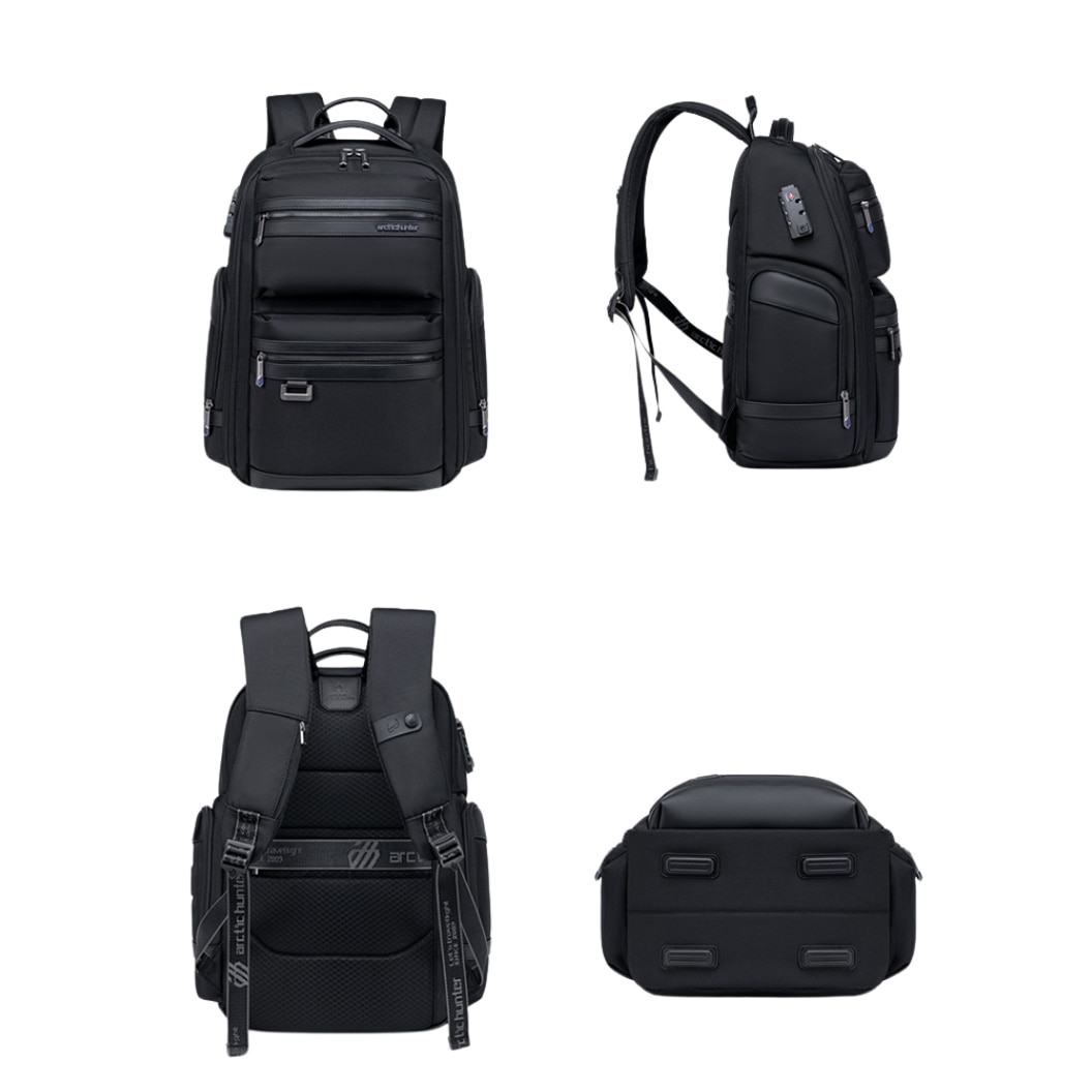 Rucsac de calatorie si urban cu spatiu pentru laptop 15.6" Arctic Hunter B00682 black