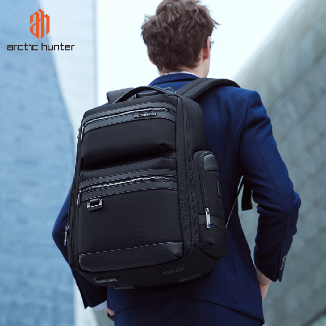 Rucsac de calatorie si urban cu spatiu pentru laptop 15.6" Arctic Hunter B00682 black