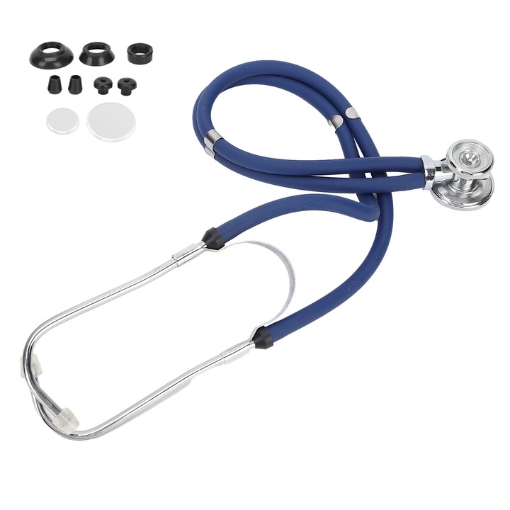 Stetoscop profesional cu doua capete, Cozevdnt, aluminiu, utilizare familiala
