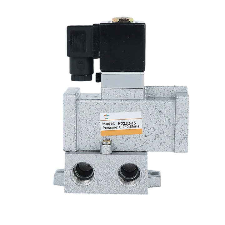 Vana solenoid electrica G1/2in, 2 pozitii, 3 cai, aluminiu, 24V