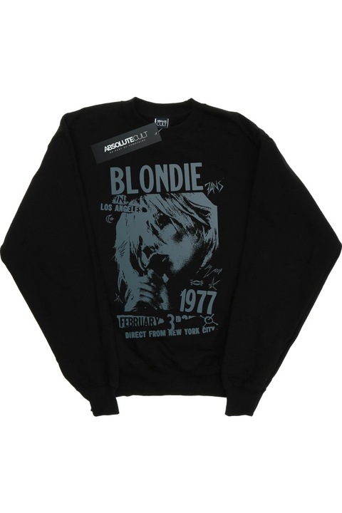 Blondie 1977-es női kapucnis, fekete, Fekete