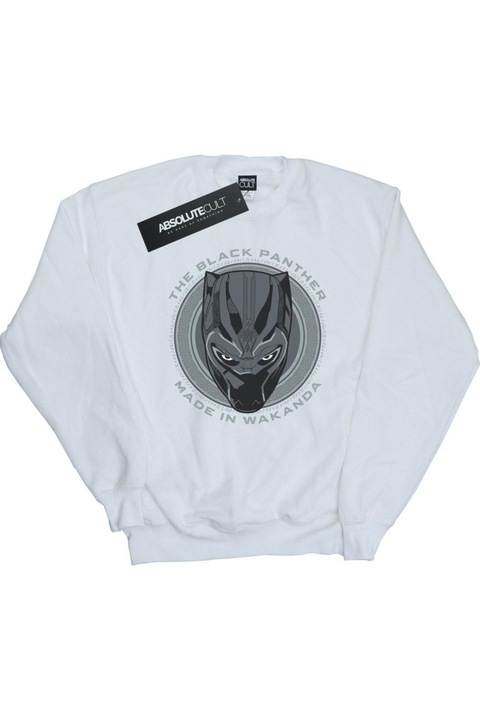 Black Panther Made In Wakanda női kapucnis pulóver, fehér, Fehér