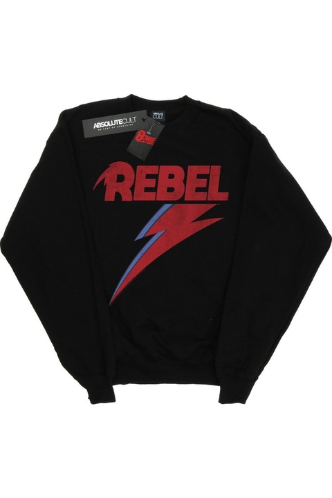 David Bowie kapucnis női, fekete, Fekete