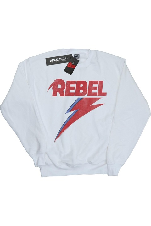 David Bowie kapucnis női, fehér S INTL