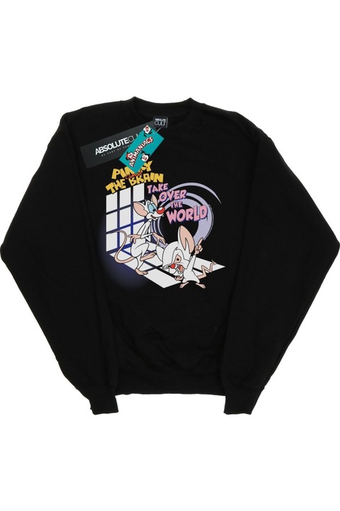 Az Animaniacs Take Over The World kapucnis noi, fekete, Fekete