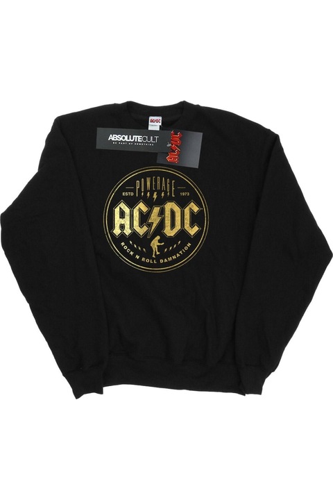 Női AC/DC Rock N Roll Damnation kapucnis kapucnis, fekete, Fekete