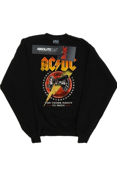 AC/DC 1981-es fekete női kapucnis pulóverek számára, akik szeretik a rockot, Fekete