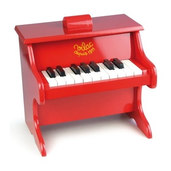 Pian rosu de jucarie, cu partituri Pian rosu de jucarie, cu partituri