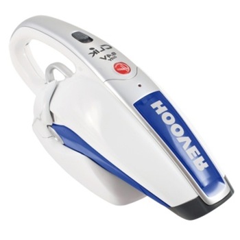 Aspirator de mana Hoover Clik SC84DWR4 011, 8.4V, autonomie 14 min, NIMH, capacitate 0.32L, tehnologie ADC, autocuratare, filtru motor lavabil, baza pentru incarcare, perie praf si spatii inguste, Alb/Albastru Aspirator de mana Hoover Clik SC84DWR4 011, 8.4V, autonomie 14 min, NIMH, capacitate 0.32L, tehnologie ADC, autocuratare, filtru motor lavabil, baza pentru incarcare, perie praf si spatii inguste, Alb/Albastru