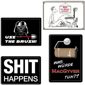 Pachet Potty Humor - 4 placi 10x14 cm Pachet Potty Humor - 4 placi 10x14 cm