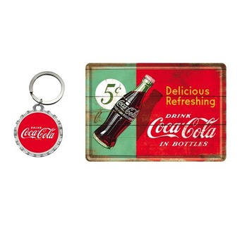 Pachet Coca-Cola - breloc, placa Pachet Coca-Cola - breloc, placa