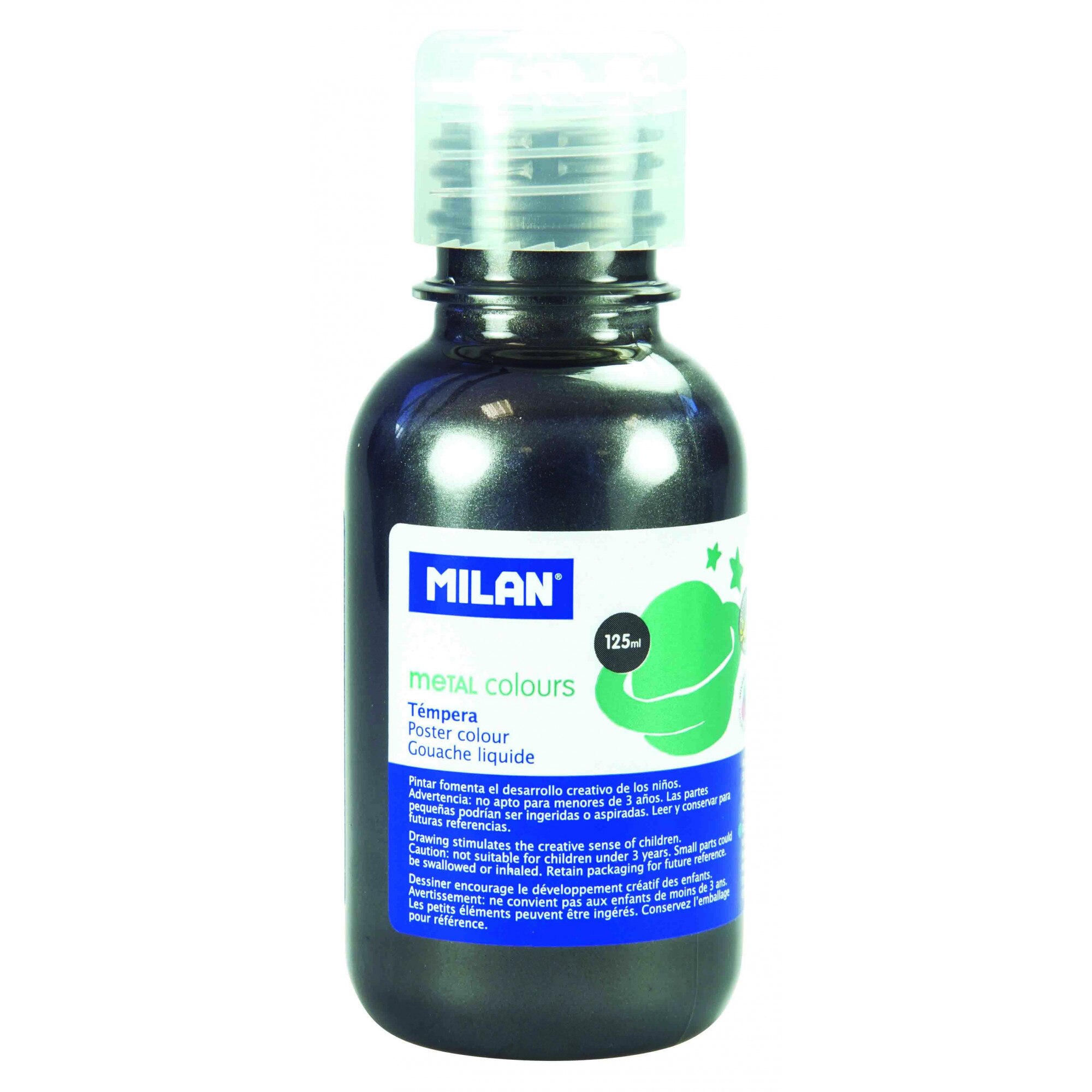 Tempera 125 ml gri metalizat MILAN