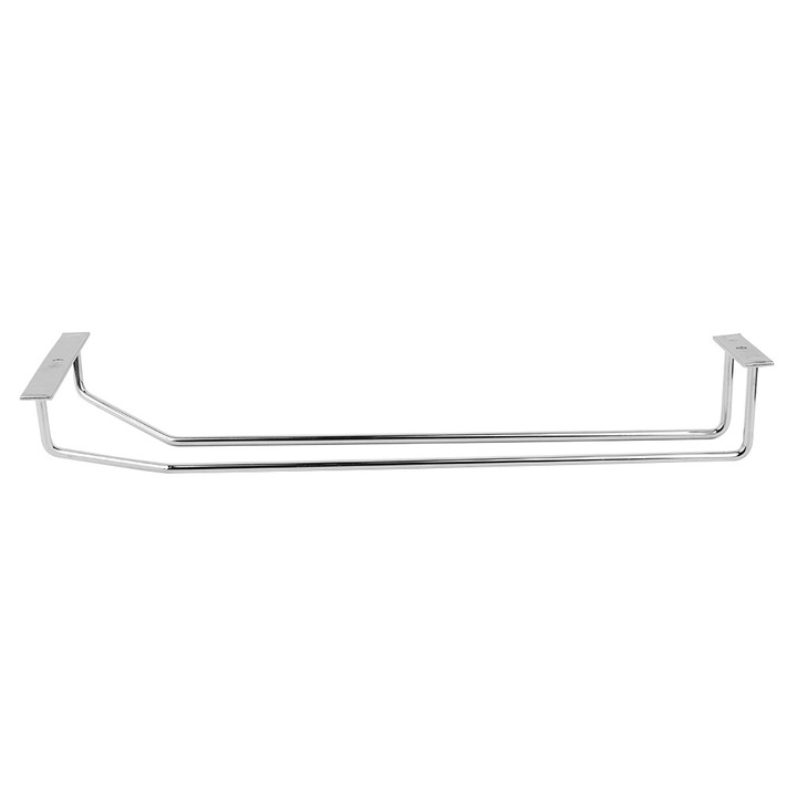 Rozsdamentes acél borospohártartó állvány, akasztó, függőpolc, konyha, otthon, bár, dekoráció (35 cm)