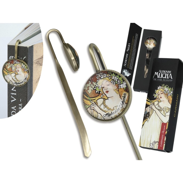 Semn de carte, CARMANI, A. Mucha, 5x15cm