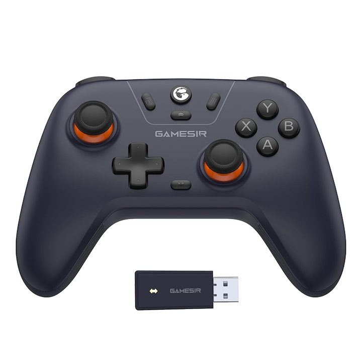 GameSir Nova Lite vezeték nélküli gamepad, Bluetooth kapcsolat, 2.4G, Nintendo Switch, Windows, Android, iOS, Steam Deck, lila