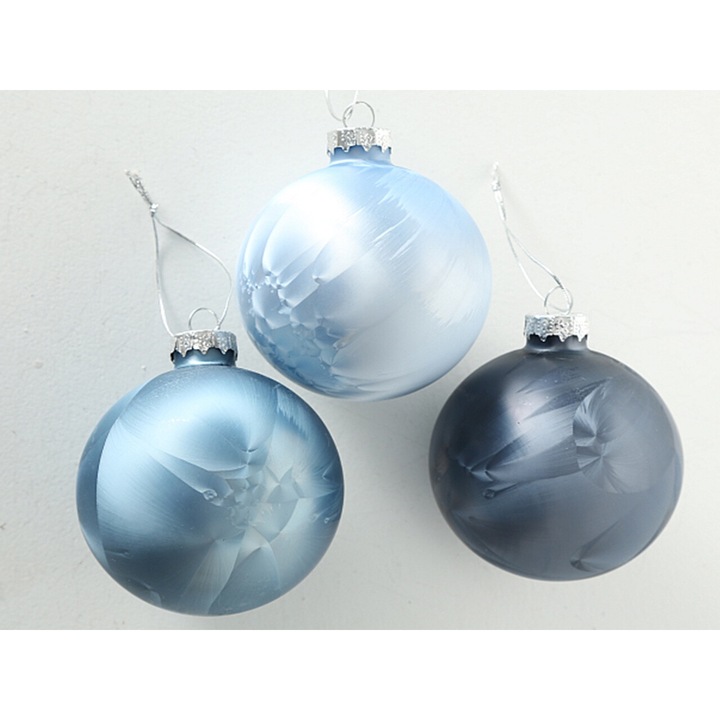 Коледна топка, HANIPOL, 8 см, многоцветна