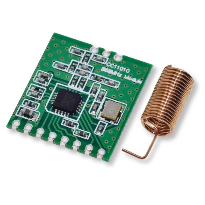 Radio Rf41 Modul radio RF 868 MHz CC1101 cu antena, compatibil IoT si sisteme ...