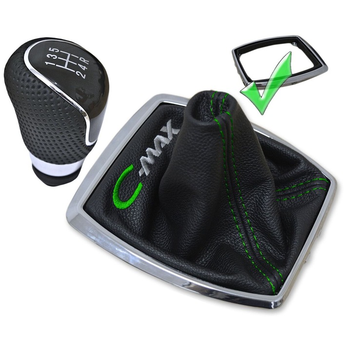 Set Accesorii Auto Ophelia Galka Schimbare Viteze, Negru, 5 trepte, 12mm